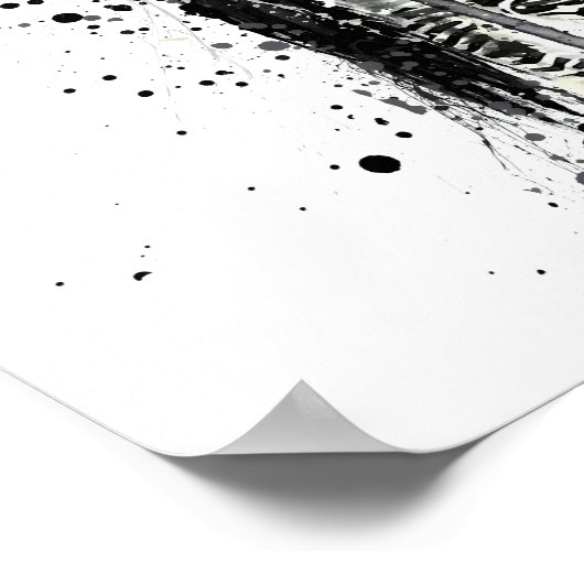 Poster Zèbre (Coin)