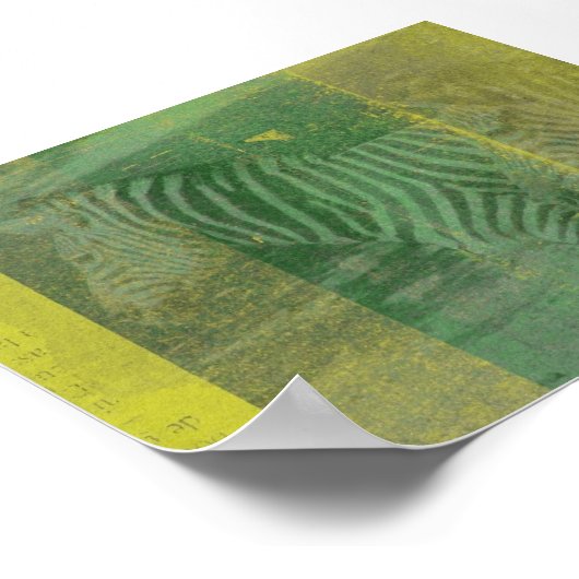 Poster Zèbre (Coin)