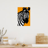 Poster zèbre. (Cuisine)
