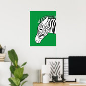 Poster Zèbre (Bureau à domicile)