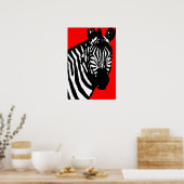 Poster zèbre. (Cuisine)