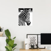 Poster Zèbre (Bureau à domicile)