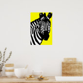 Poster zèbre. (Cuisine)