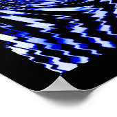 Poster Zèbre Bleu (Coin)