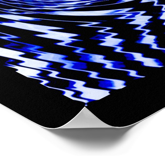 Poster Zèbre Bleu (Coin)