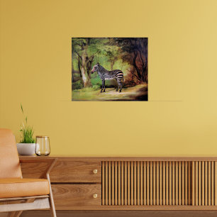 Poster Zèbre, œuvre d'art de George Stubbs,