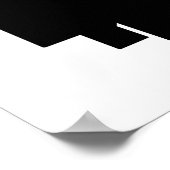 Poster Zèbre peau noir blanc tigre rayures de cuir rose (Coin)