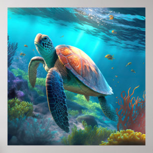 Poster Zee Turtle