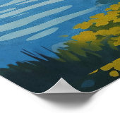 Poster Zell Allemagne Voyage Vintage (Coin)