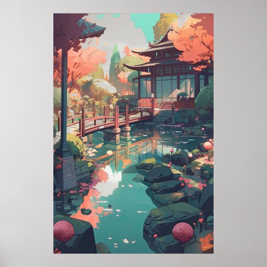 Poster Zen Anime - Lofi Wall Art pour les chambres (Devant)