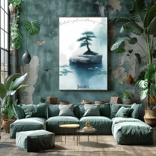Poster Zen Bonsai et Gentle Stream