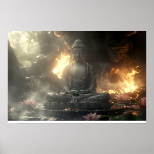 POSTER ZEN - BOUDDHISME - MÉDITATION (Devant)