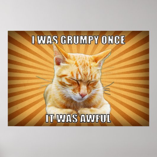 Poster Zen Cat (Devant)