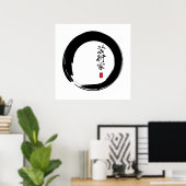 Poster Zen Enso avec "Artist" (Bureau à domicile)