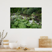 Poster Zen Garden avec des bordures blanches (Cuisine)