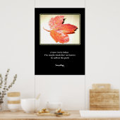 Poster Zen Maple Poem & Art Imprimer (Cuisine)