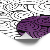 Poster Zen Swirls avec bulles de couleur (Coin)