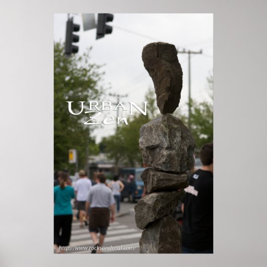 Poster Zen urbain (Devant)