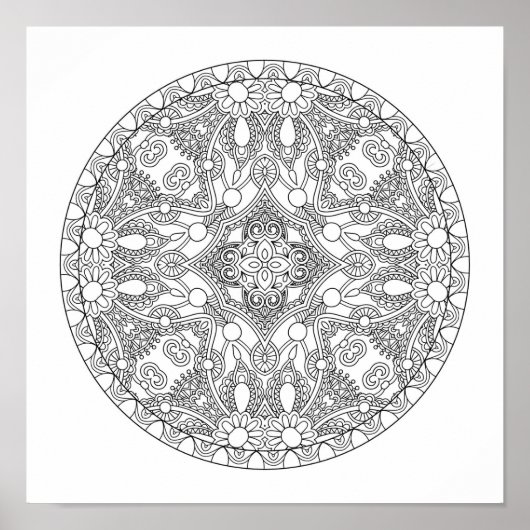 Poster Zendala Design 2 (Devant)