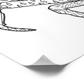 Poster Zendoodle Crabe 2 (Coin)