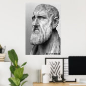Poster Zeno de Citium / Philosophe grec / (Bureau à domicile)
