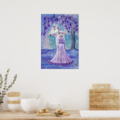 Poster Zephyr licorne et féerie Art par Renee Lavoie (Cuisine)