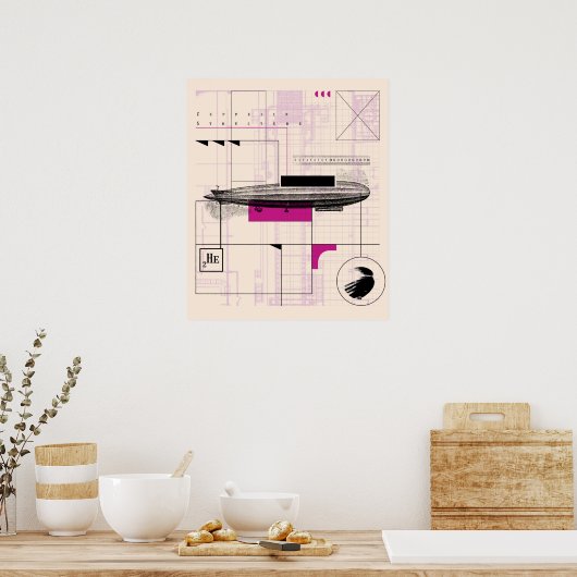 Poster Zeppelin (Cuisine)