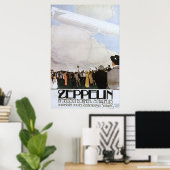 Poster Zeppelin en Deutsch Bohmen Schauflug (Bureau à domicile)