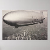 Poster zeppelin sur Manhattan (Devant)