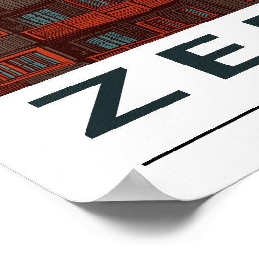 Poster Zermatt Matterhorn Vintage voyage (Coin)