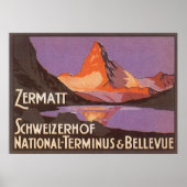 Poster Zermatt Suisse (Devant)