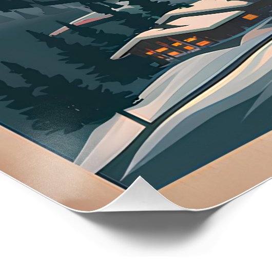 Poster Zermatt vintage (Coin)