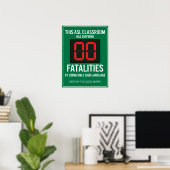Poster Zéro fatalités de l'utilisation seulement ASL. POS (Bureau à domicile)