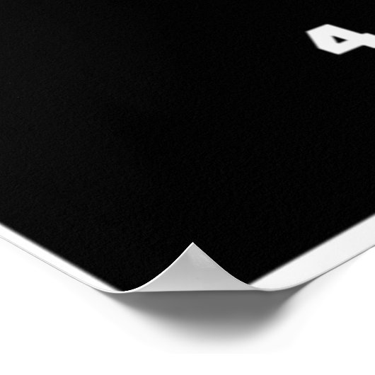 Poster Zéro Gravity Toilet texte blanc (Coin)