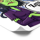 Poster Zéro Hex Donné Drôle Sorcière Halloween Costume Te (Coin)