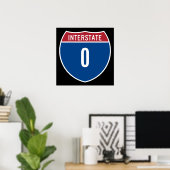 Poster Zéro Interstate (Bureau à domicile)