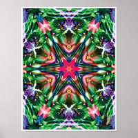 Poster Zesty Kinetic Collage Kaleidoscope