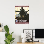 Poster ZETA - Hélicoptère (Bureau à domicile)