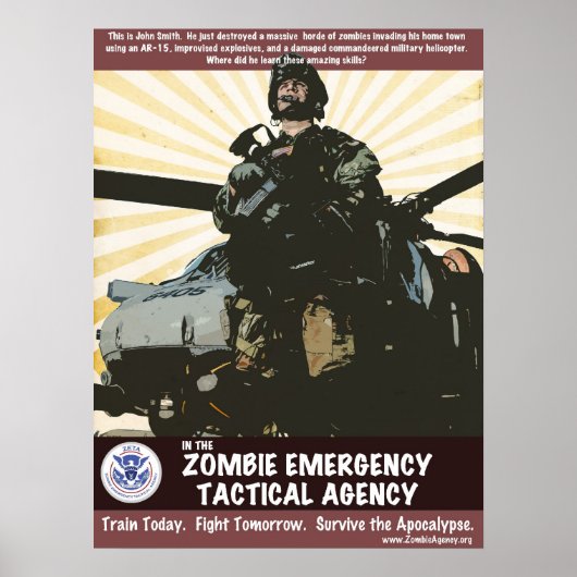 Poster ZETA - Hélicoptère (Devant)