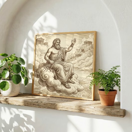 Poster Zeus Mythologie grecque