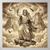 Poster Zeus Mythologie grecque (Devant)
