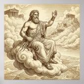 Poster Zeus Mythologie grecque (Devant)