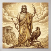 Poster Zeus Mythologie grecque (Devant)