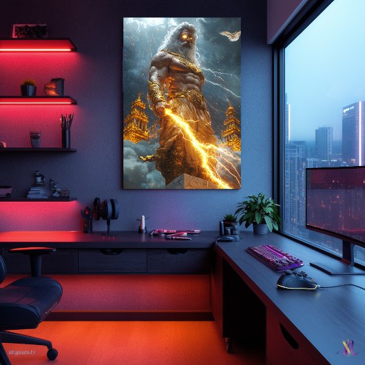 Poster Zeus, Roi du Ciel - Dieu du Tonnerre