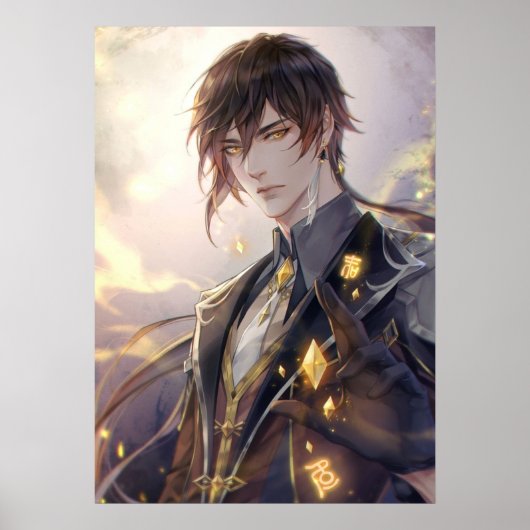Poster Zhongli Genshin (Devant)