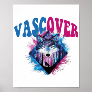Poster Zidika vascover loup Essentiel