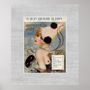 Poster Ziegfeld Follies Girl Théâtre Vintage