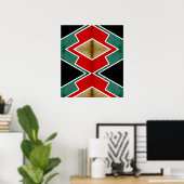 Poster Zig Zag Angles 4 (Bureau à domicile)