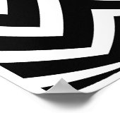 Poster Zigg Zag vertical Op Art Two (Coin)