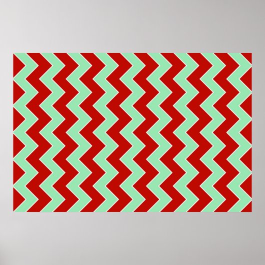 Poster Zigzag de Noël (Devant)